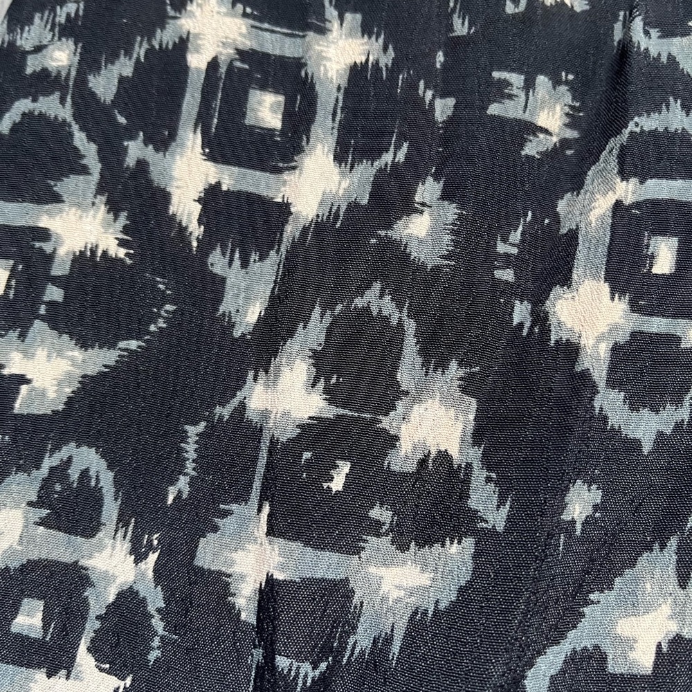 TOAST Black Patterned A-Line Below Knee Skirt UK 12 - Picture 3 of 8